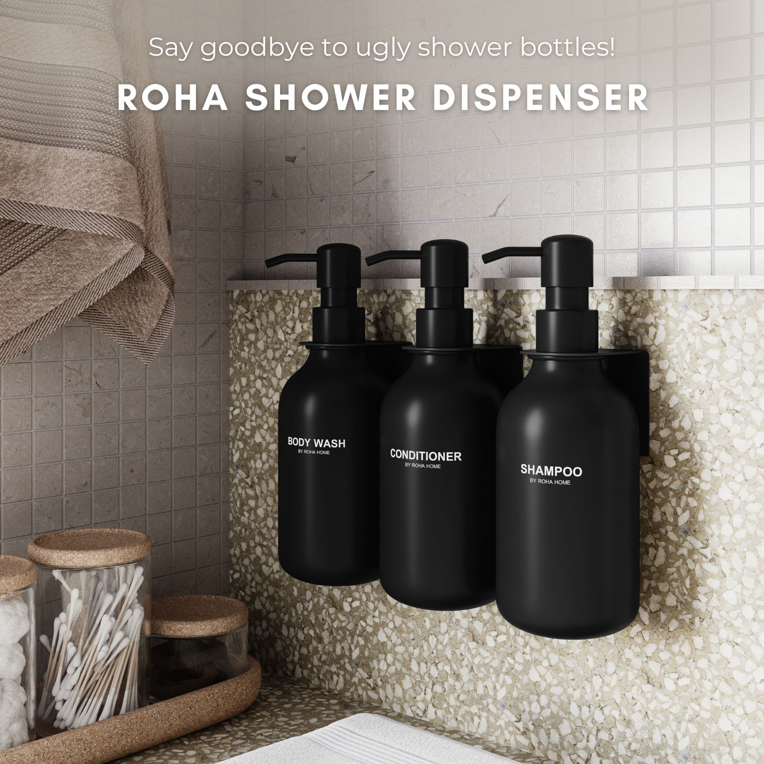 ROHA ZEEPDISPENSER SET